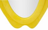 Specchio Pardo, Specchiera, Articolo d'arredo a muro, Decorazione con specchio, 40x4 h160 cm, Giallo