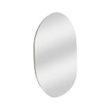 Specchio Pelagus, Specchiera, Articolo d'arredo a muro, Specchio con cornice, 52x2h89 cm, Nero