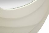 Specchio Piracicaba, Specchiera, Articolo d'arredo a muro, Decorazione con specchio, 90x4 h97 cm, Bianco