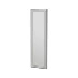 Specchio Pleione, Specchiera, Articolo d'arredo a muro, Specchio con cornice, 40x2h120 cm, Bianco