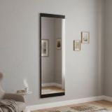 Specchio rettangolare classico nero 40x120h cm - Fiammetta