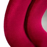 Specchio Rosa Trasparente Cornice Ondulata Effetto Velluto Forma Rettangolare 60x160h cm, Tipologia a Parete - Allen