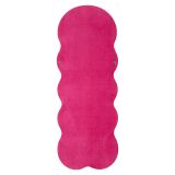 Specchio Rosa Trasparente Cornice Ondulata Effetto Velluto Forma Rettangolare 60x160h cm, Tipologia a Parete - Marylin