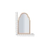 Specchio Rosa Trasparente Cornice Sagomata Forma Rettangolare 47x80h cm, Tipologia a Parete - Mostarr