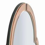 Specchio Rosa Trasparente Cornice Sagomata Forma Rettangolare 47x80h cm, Tipologia a Parete - Mostarr