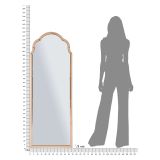 Specchio Rosa Trasparente Cornice Sagomata Forma Rettangolare 55x150h cm, Tipologia a Parete - Berat