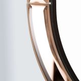 Specchio Rosa Trasparente Cornice Sagomata Forma Rettangolare 62x100h cm, Tipologia a Parete - Gamera