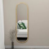 Specchio stretto rovere 40x120h cm - Korban