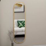 Specchio stretto rovere 40x120h cm - Korban