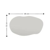Specchio tondeggiante nero 52x89h cm - Apache