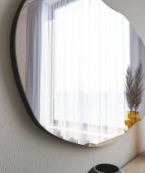 Specchio tondeggiante nero 52x89h cm - Apache