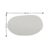 Specchio tondo nero 89x52h cm - Nerina