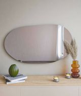 Specchio tondo nero 89x52h cm - Nerina