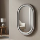 Specchio tortora e grigio 60x90h cm - Marinetti