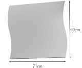 Specchio trasparente 71x60h cm - Ardin