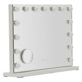 Specchio Trasparente Lampadine Incluse Forma Rettangolare 61x47h cm, Tipologia a Parete - Galiseri