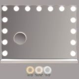 Specchio Trasparente Lampadine Incluse Forma Rettangolare 61x47h cm, Tipologia a Parete - Galiseri