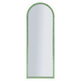 Specchio Verde Trasparente Forma Rettangolare Tipologia a Parete 55x150h cm, Colore Struttura Trasparente - Nida