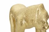 Statua Bieno, Complemento d'arredo, Articolo decorativo, Accessorio d'arredo, 30x12 h22 cm, Oro