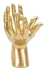 Statua Capo, Complemento d'arredo, Articolo decorativo, Accessorio d'arredo, 25x15 h24 cm, Oro