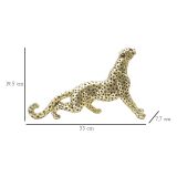 Statua oro Nero Statua di Leopardo Colore Struttura Nero, - Inuvik