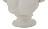 Stauta Bianchi, Complemento d'arredo, Articolo decorativo, Accessorio d'arredo, 18x13 h25 cm, Bianco