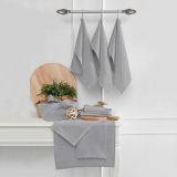 Strofinaccio Grigio Scuro Lavabile in Lavatrice si 40° 10 Pezzi 40x60 cm, Sfumatura Colore Struttura Scuro - Radasi