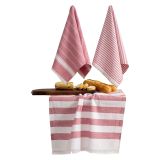 Strofinaccio Rosso Lavabile in Lavatrice si 40° 3 Pezzi 45x65 cm, - Nifali