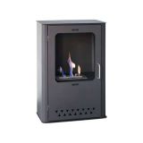 Stufa a bioetanolo moderna economica 30x50x68h cm nera - Altidona