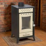 Stufa a legna Agropoli, 49x46 h91 cm, Beige