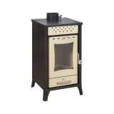 Stufa a legna Agropoli, 49x46 h91 cm, Beige
