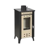 Stufa a legna Aquino, 39x33 h74 cm, Rosso