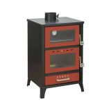 Stufa a legna Catena, 59x51 h92 cm, Rosso