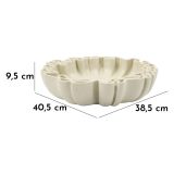 Svuotatasche Bianco Crema Effetto Pietra Sfumatura Colore Struttura Crema - Esquel