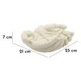Svuotatasche Bianco Crema Effetto Pietra Sfumatura Colore Struttura Crema - Fanariva