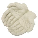 Svuotatasche Bianco Crema Effetto Pietra Sfumatura Colore Struttura Crema - Fanariva