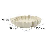 Svuotatasche Bianco Crema Effetto Pietra Sfumatura Colore Struttura Crema - Fanepale