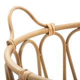 Svuotatasche Marrone Intrecciatura Effetto Rattan Materiale Struttura in Metallo - Suchit