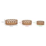 Svuotatasche Marrone set da 3 in Rattan - Famorite