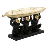 Svuotatasche oro Nero Colore Struttura Nero - Elvio