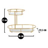 Svuotatasche Trasparente oro Colore Struttura oro Materiale Struttura in Metallo - Galeso