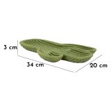 Svuotatasche Verde Disegno con Cactus - Fanipaza