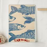 Tagliere Beige, Azzurro - Padalena