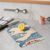 Tagliere Beige, Azzurro - Padalena
