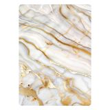 Tagliere Bianco Marmo, Oro - Nofalotazu