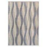 Tappeto Beige blu Punti 820000 m2 Pelo 100% Viscosa base Lana Forma Rettangolare 230x160 cm, Antiscivolo - Lasane