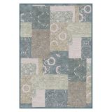 Tappeto Beige blu Punti 820000 m2 Pelo 100% Viscosa Ciniglia Forma Rettangolare 230x160 cm, Antiscivolo - Lasoma