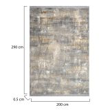 Tappeto Bellefontaine, Grigio e Beige, 200x290 cm