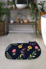 Tappeto da bagno Gahanna, 140x80 cm, Multicolore