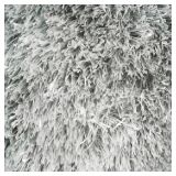 Tappeto Grigio Altezza Pelo 35 mm 100% Poliestere Forma Rettangolare 67x67 cm, Adatto a Riscaldamento a Pavimento - Lavaba